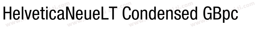 HelveticaNeueLT Condensed GBpc EUC 字体转换